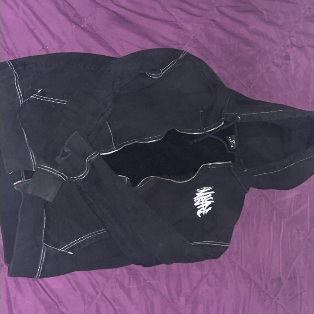 Empire Hoodie with White Graphic